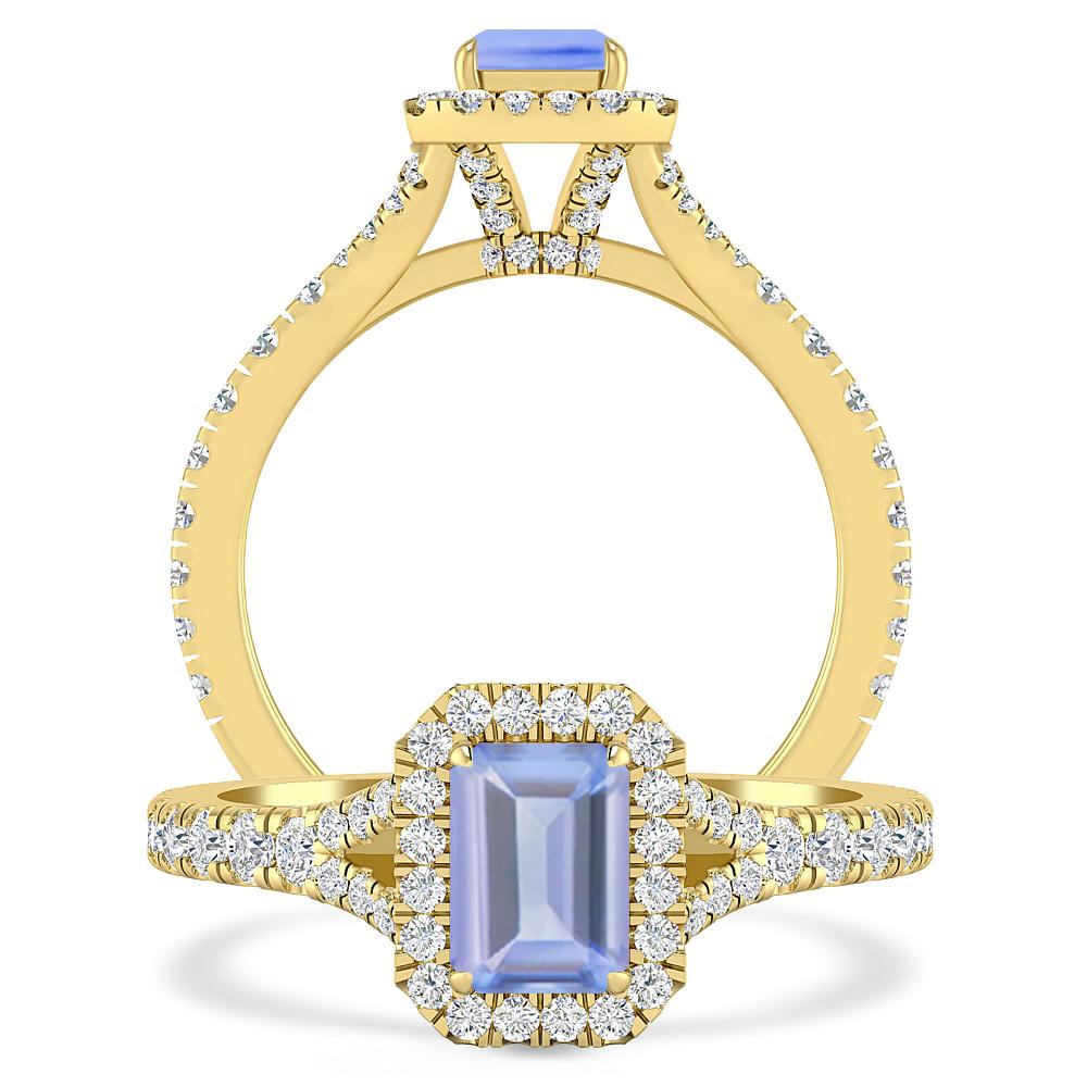 Yellow Gold - Tanzanite