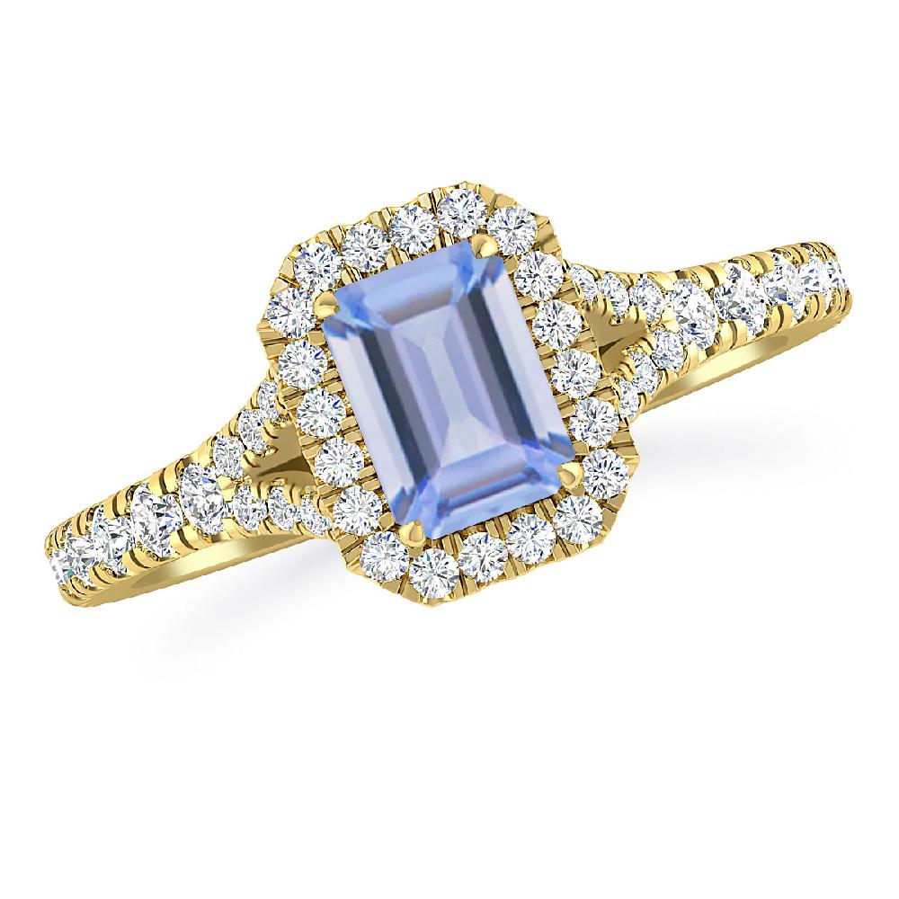 Yellow Gold - Tanzanite