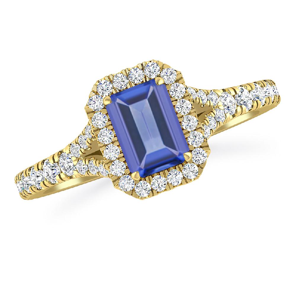 Yellow Gold - Tanzanite