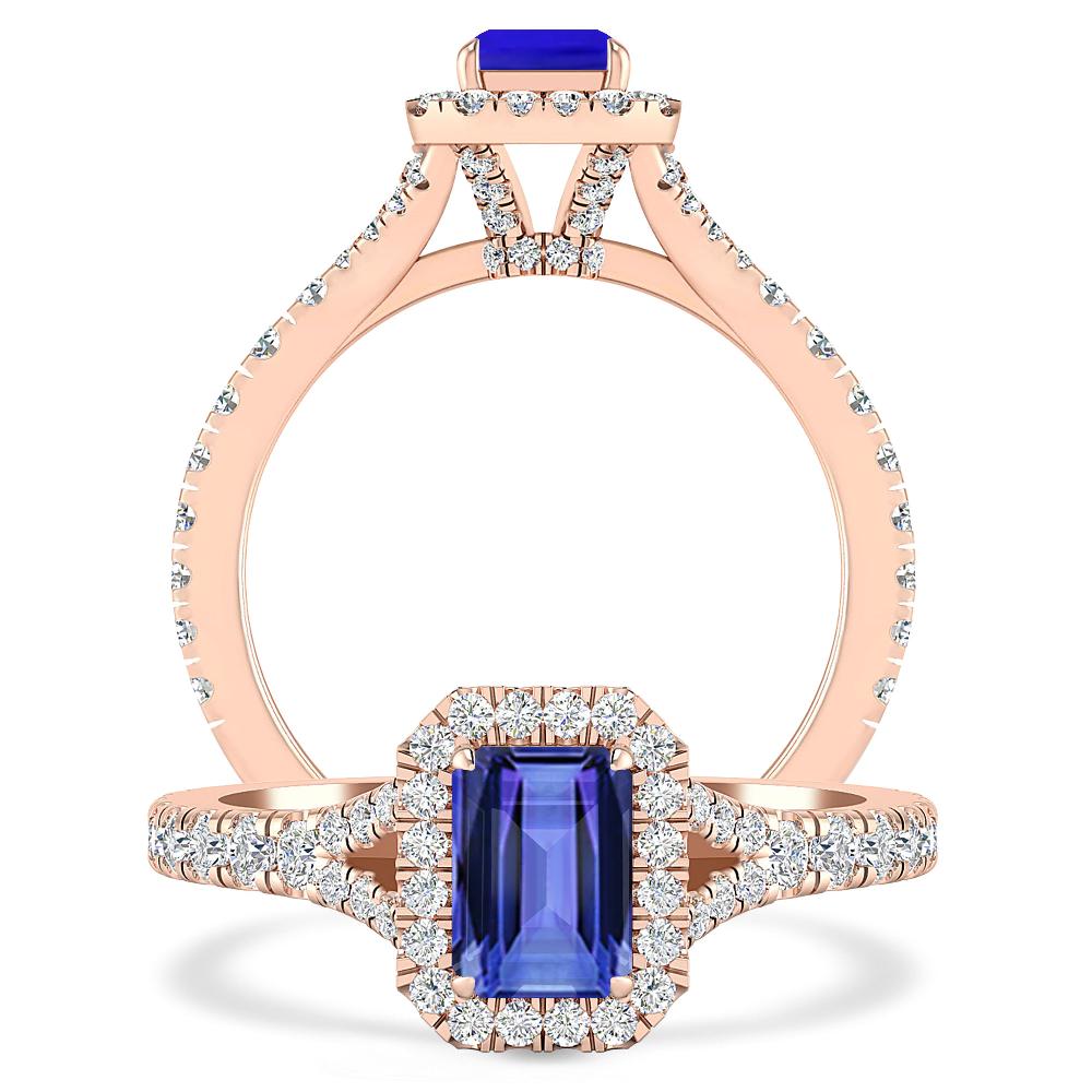 Rose Gold - Tanzanite