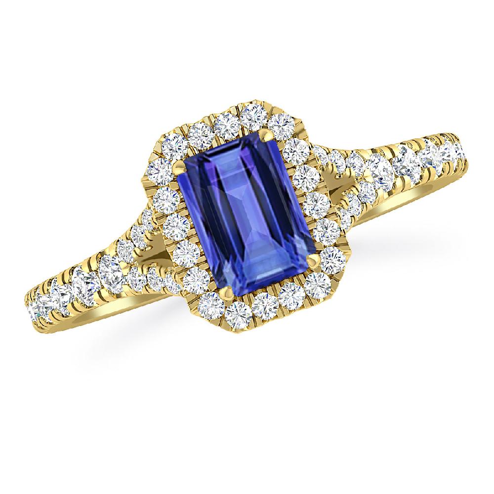 Yellow Gold - Tanzanite