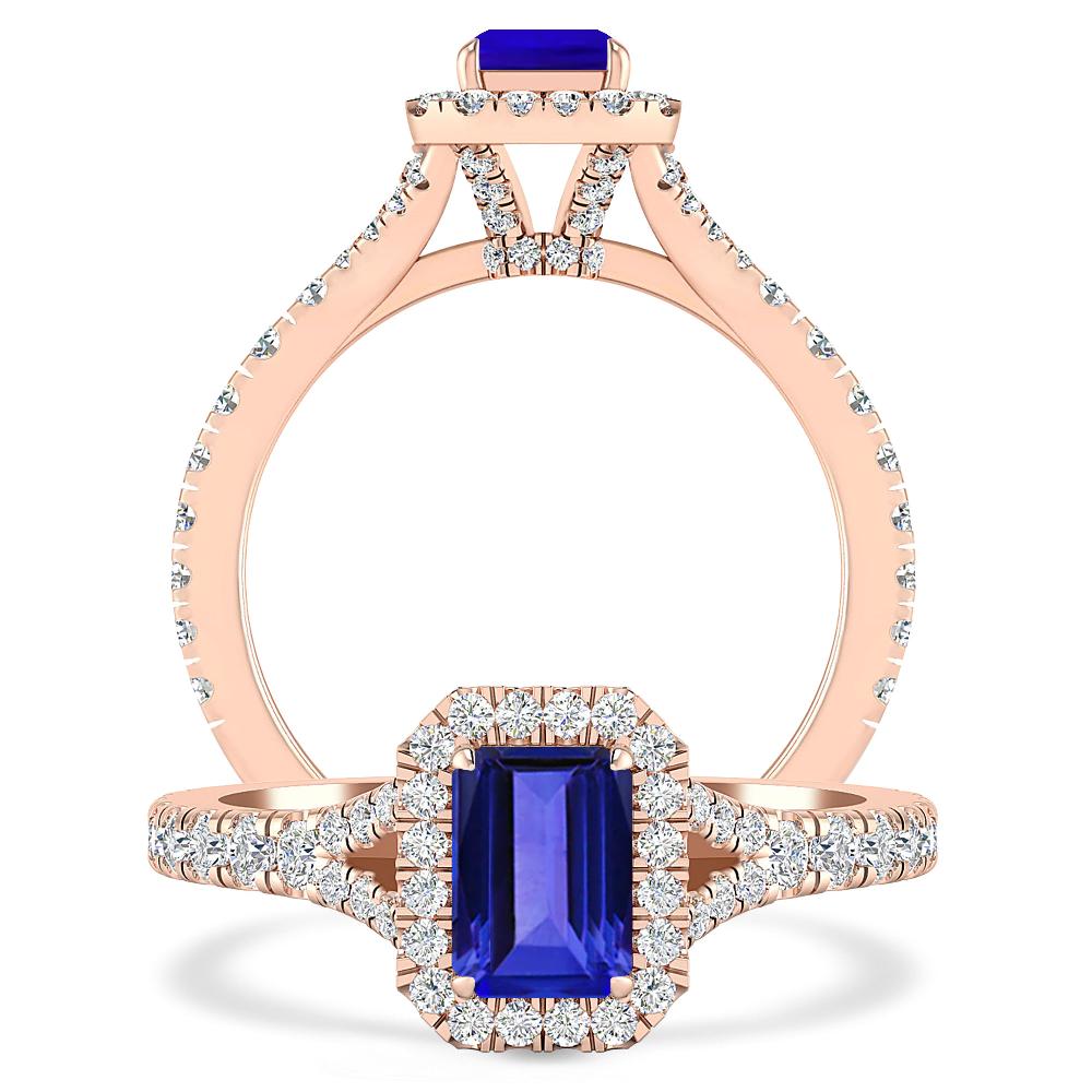 Rose Gold - Tanzanite