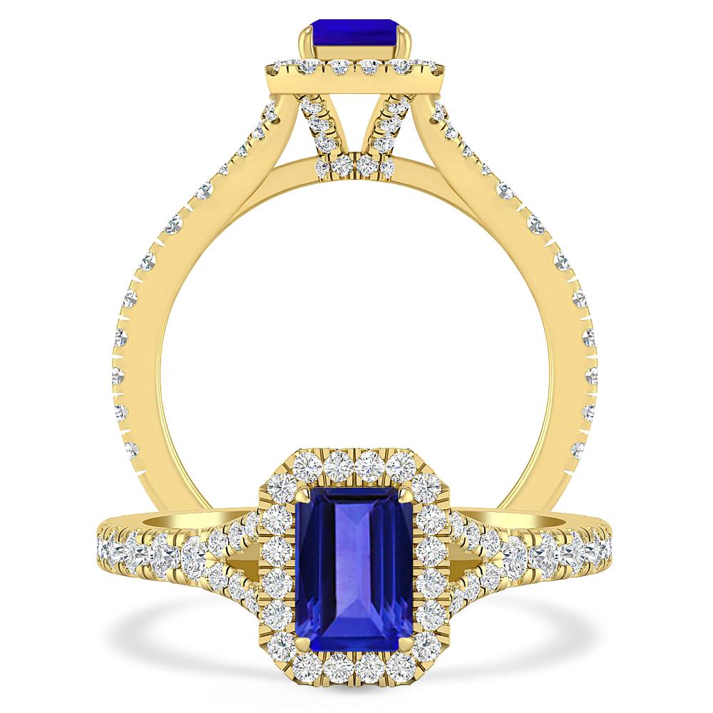 Yellow Gold - Tanzanite