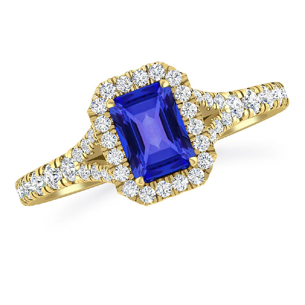 Yellow Gold - Tanzanite