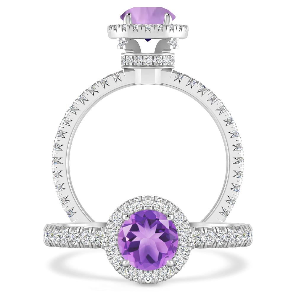 White Gold - Amethyst