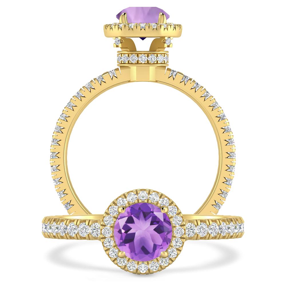 Yellow Gold - Amethyst