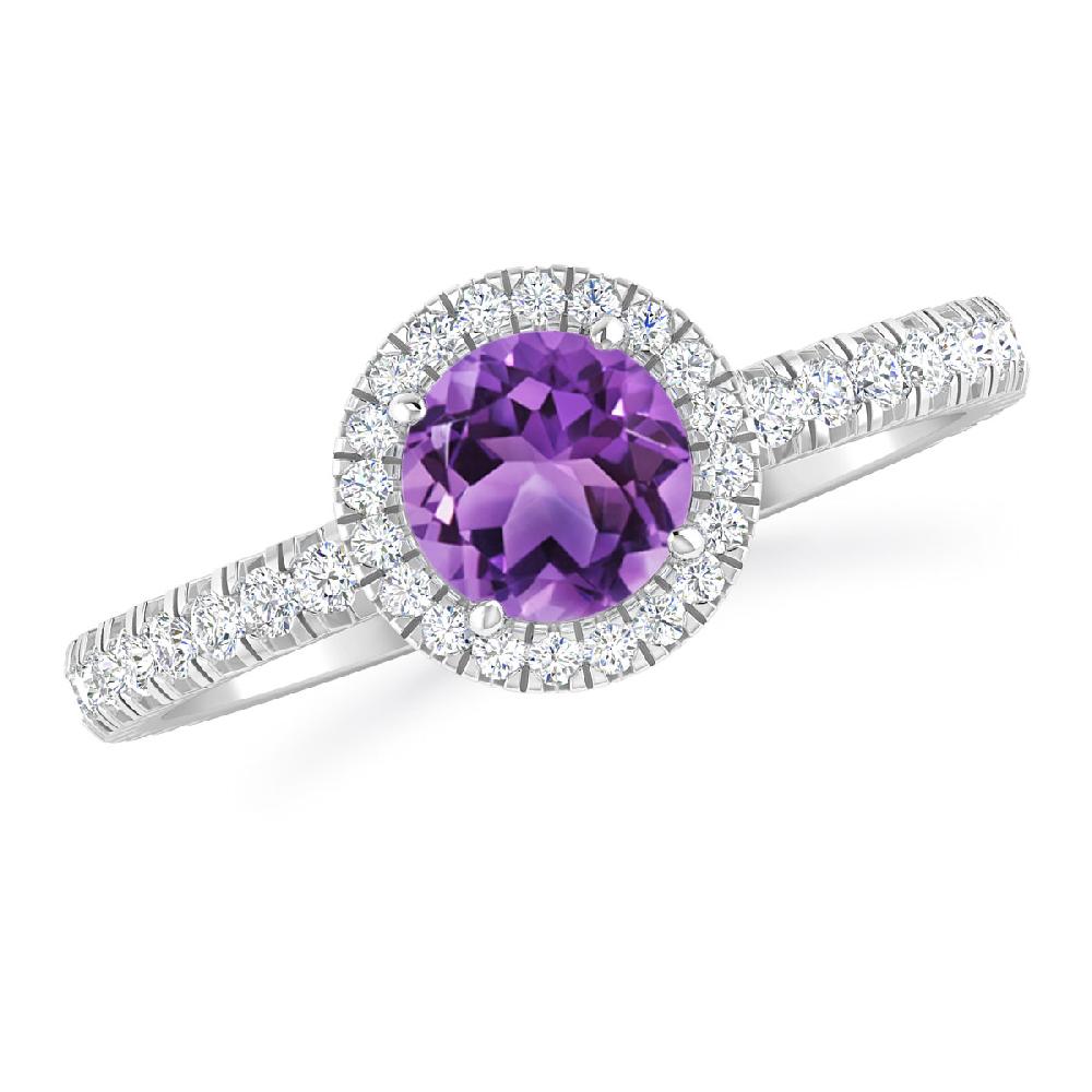 White Gold - Amethyst