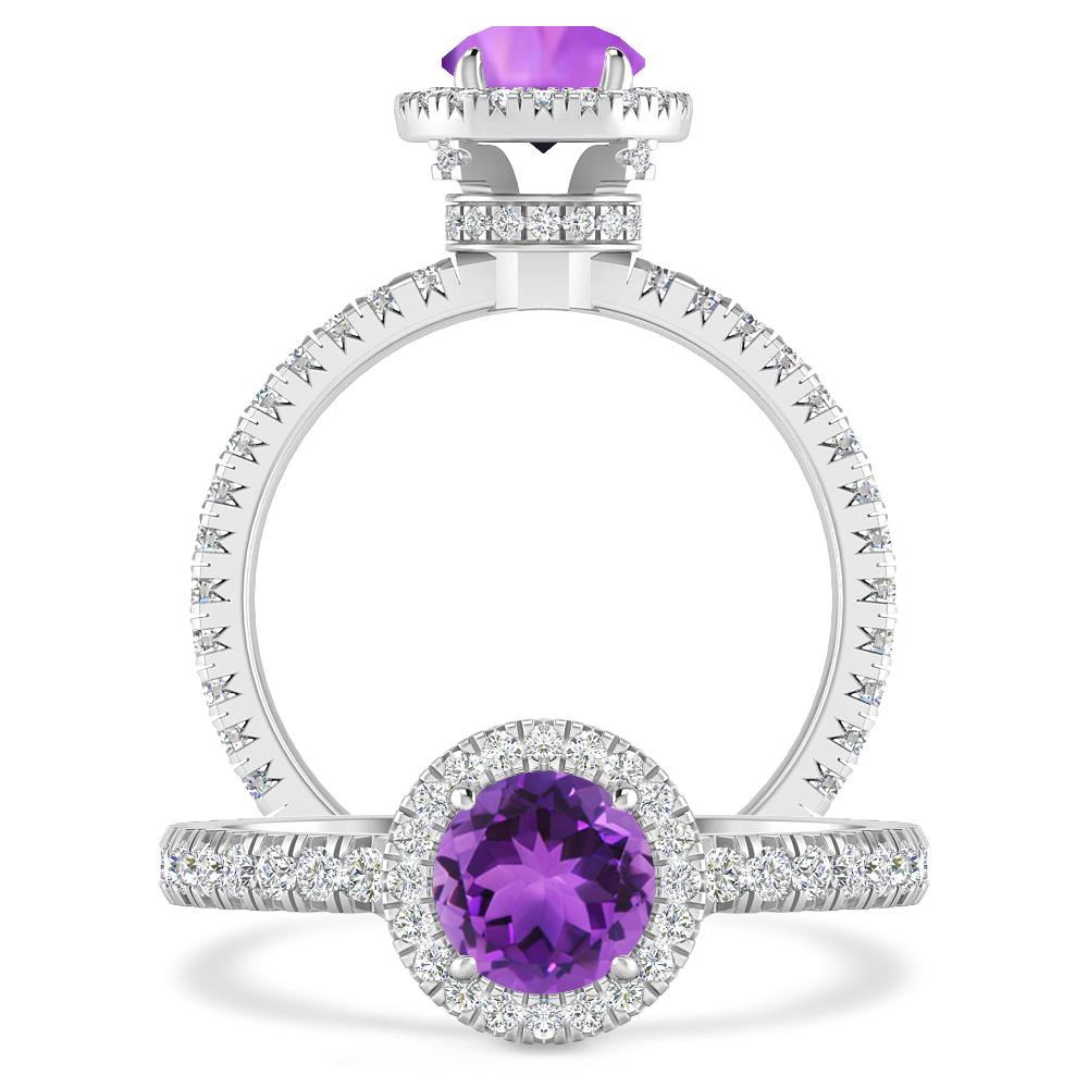 White Gold - Amethyst