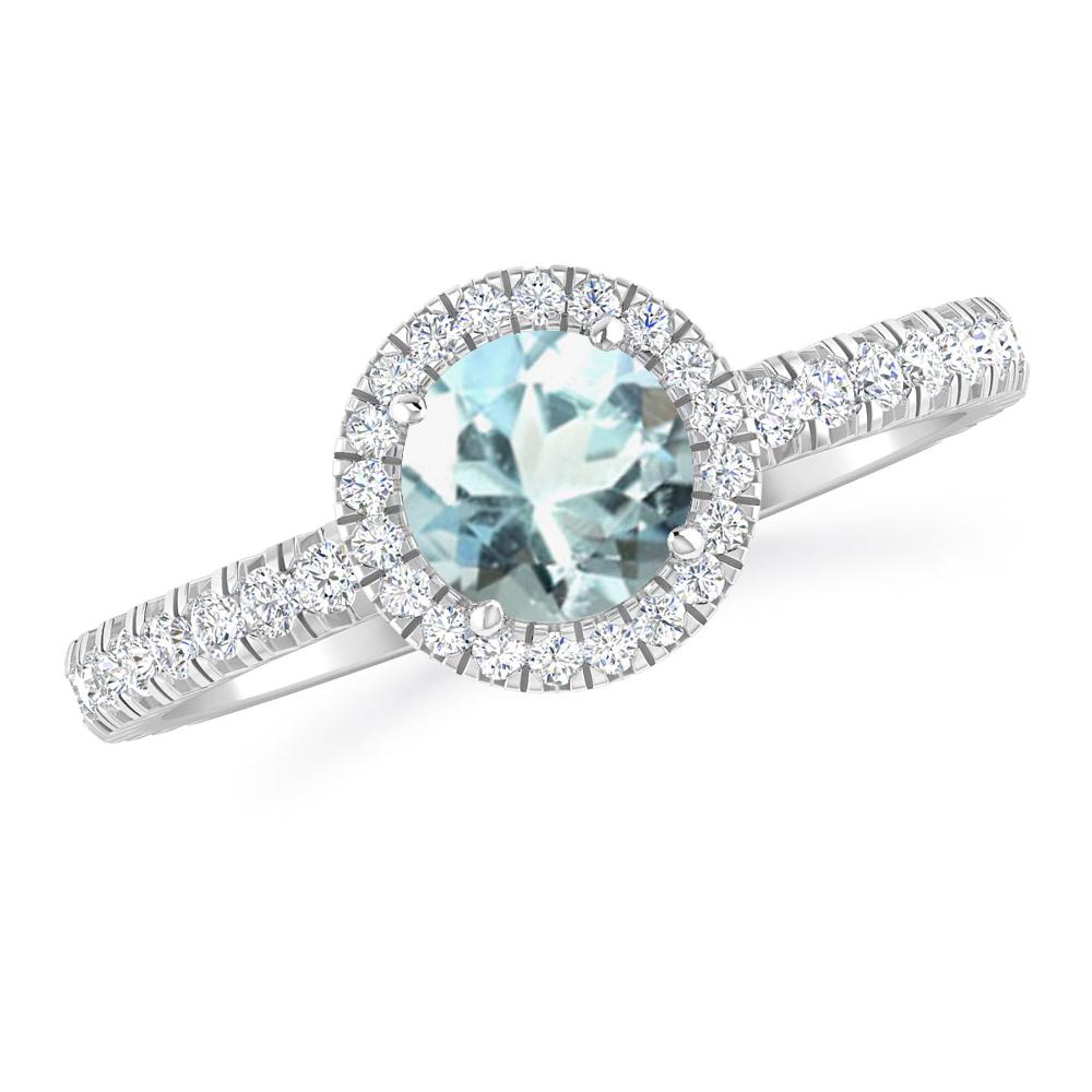 White Gold - Aquamarine