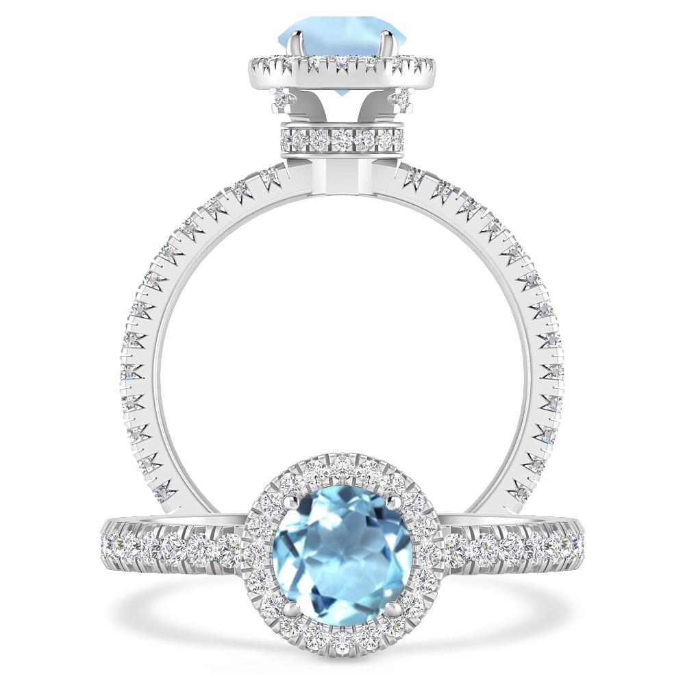 White Gold - Aquamarine