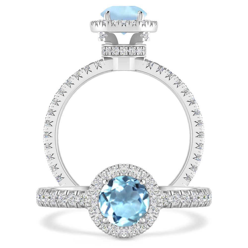 White Gold - Aquamarine