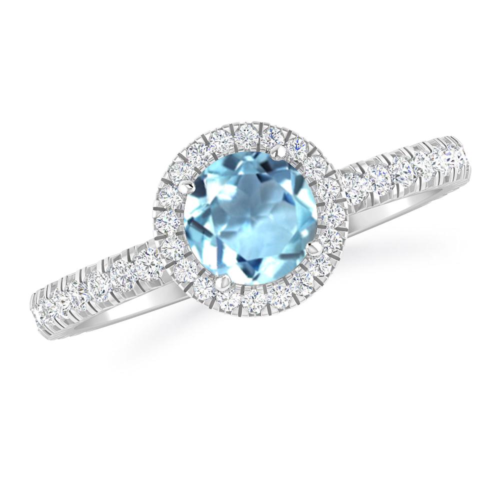 White Gold - Aquamarine