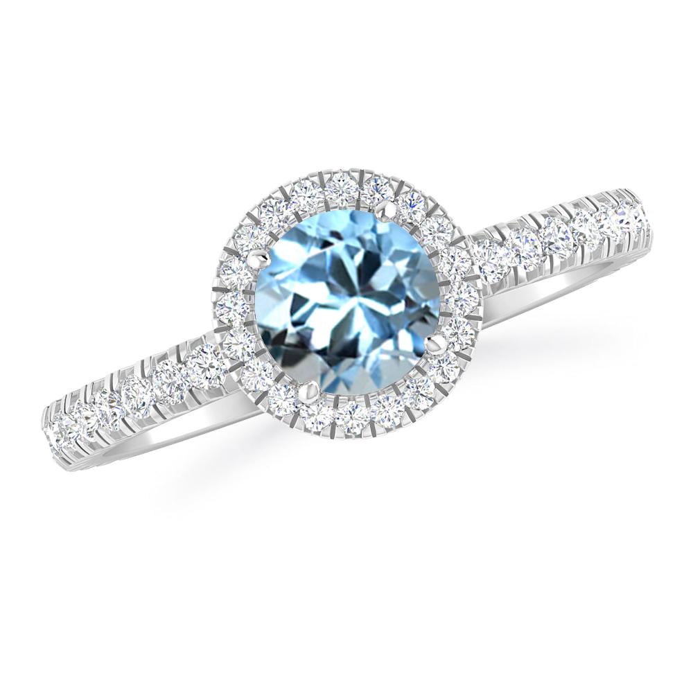 White Gold - Aquamarine