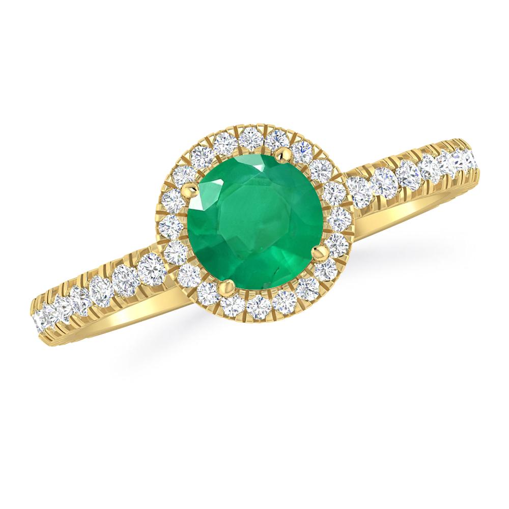 Yellow Gold - Emerald