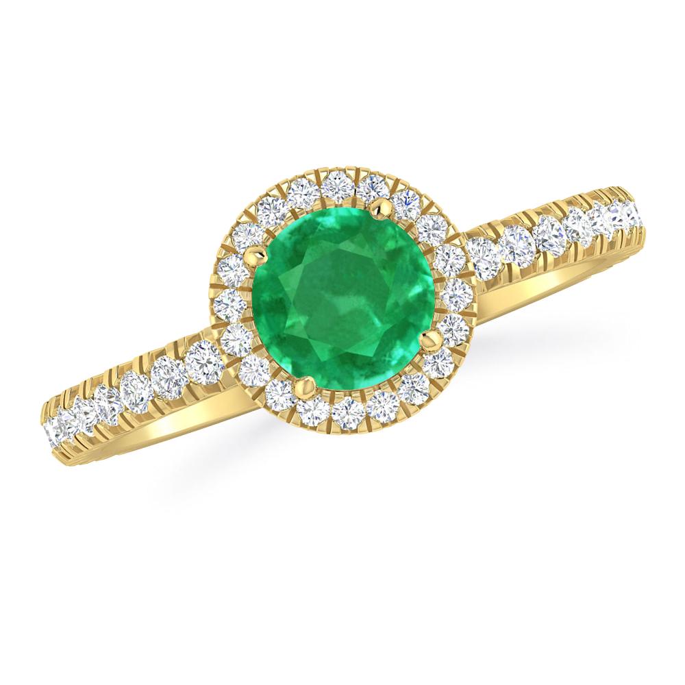 Yellow Gold - Emerald