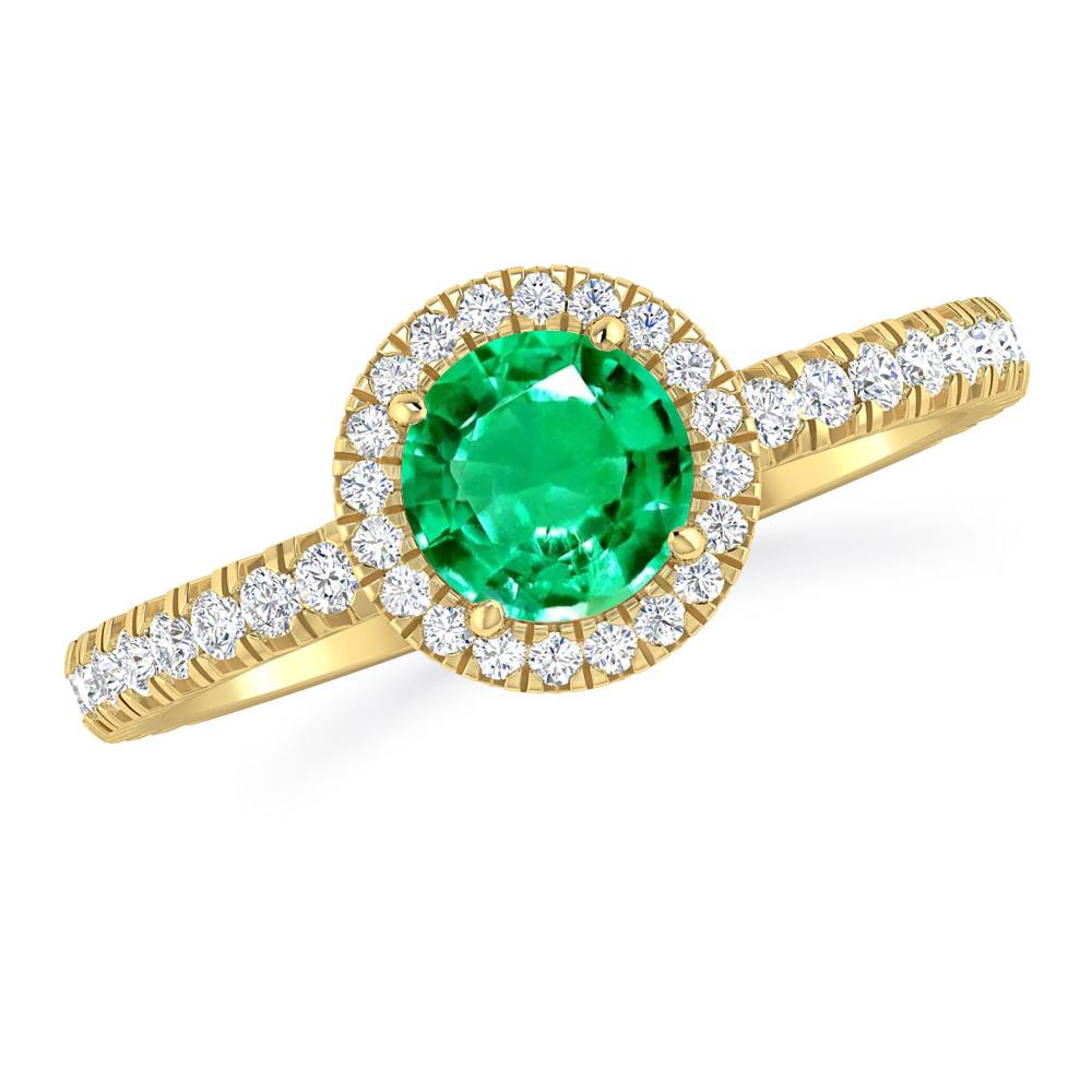 Yellow Gold - Emerald