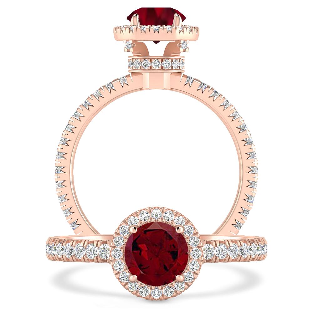 Rose Gold - Garnet