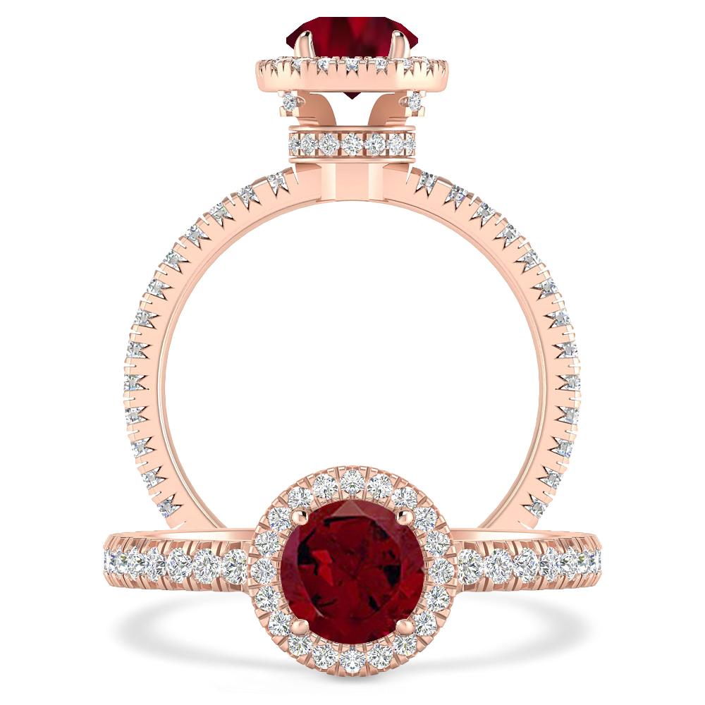 Rose Gold - Garnet