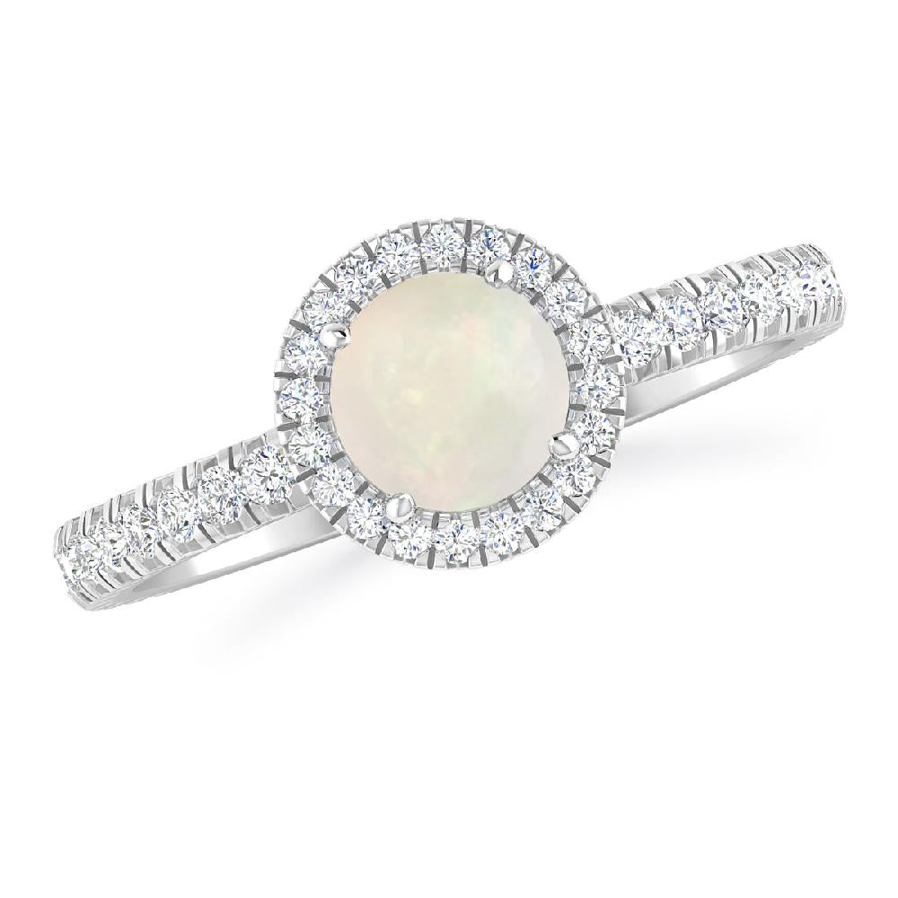 White Gold - Opal