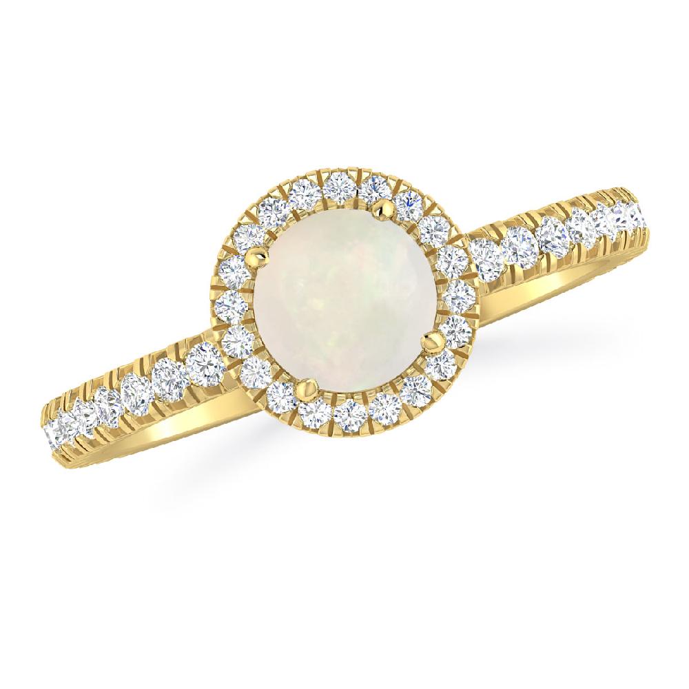 Yellow Gold - Opal