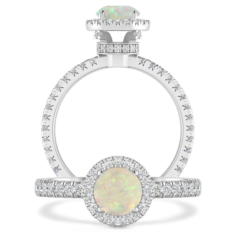 White Gold - Opal