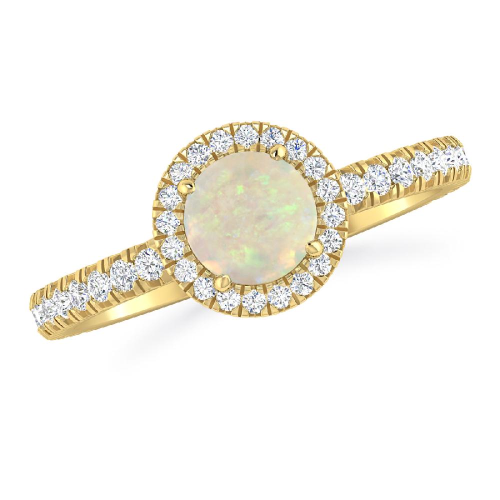 Yellow Gold - Opal