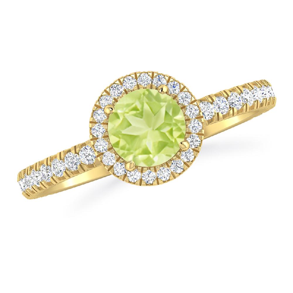 Yellow Gold - Peridot