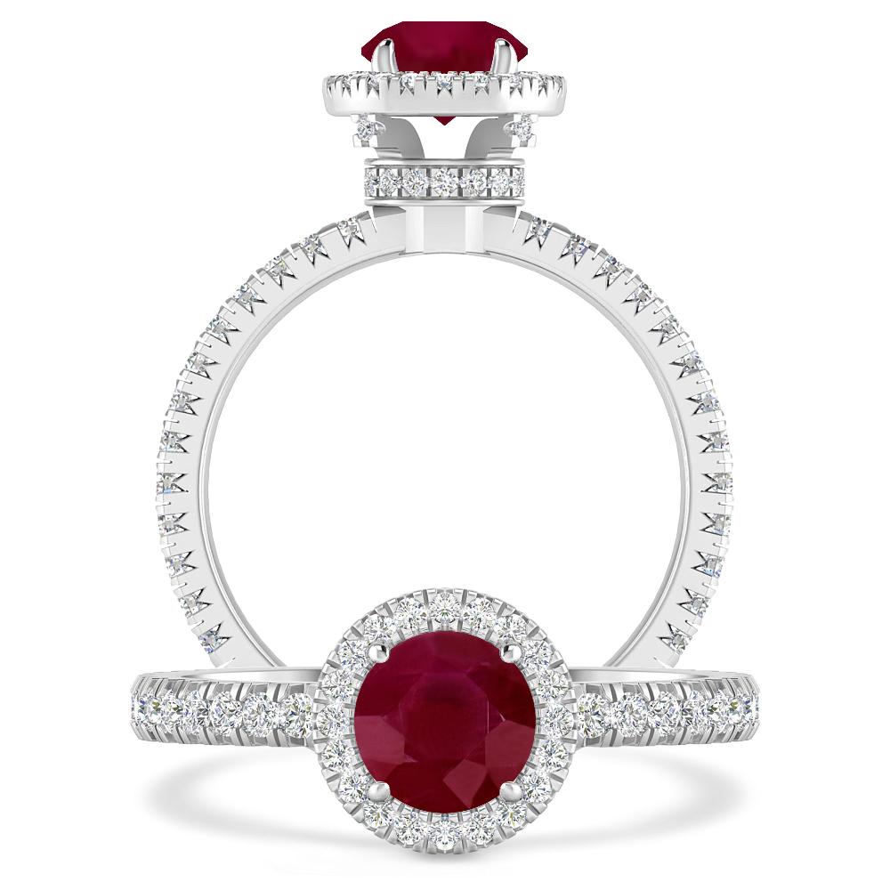 White Gold - Ruby