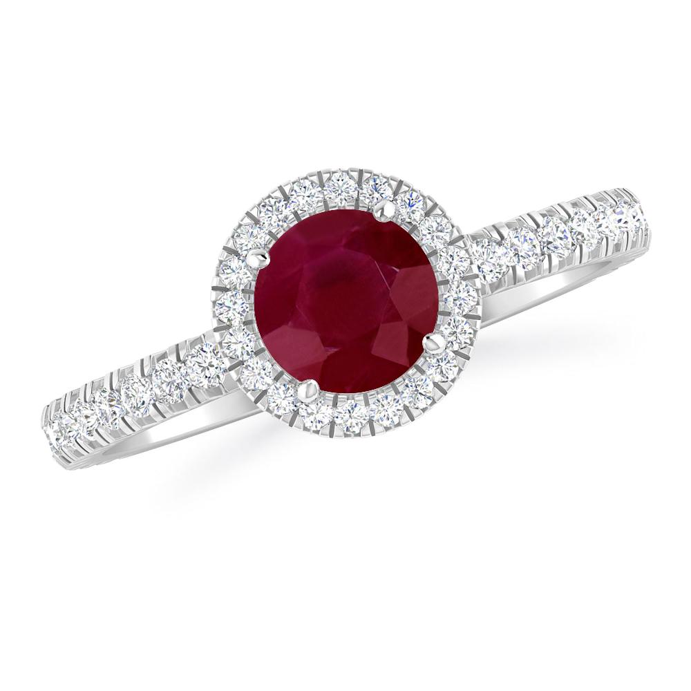 White Gold - Ruby