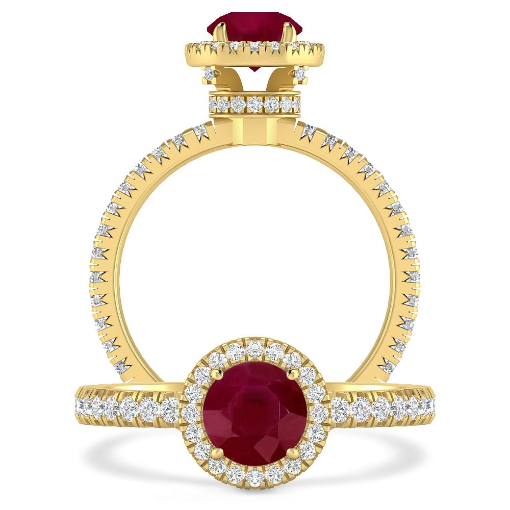 Yellow Gold - Ruby