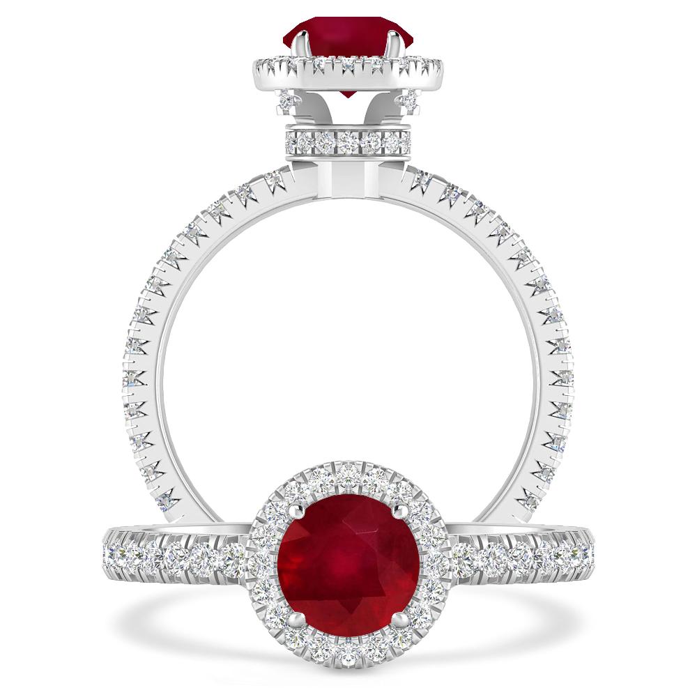 White Gold - Ruby