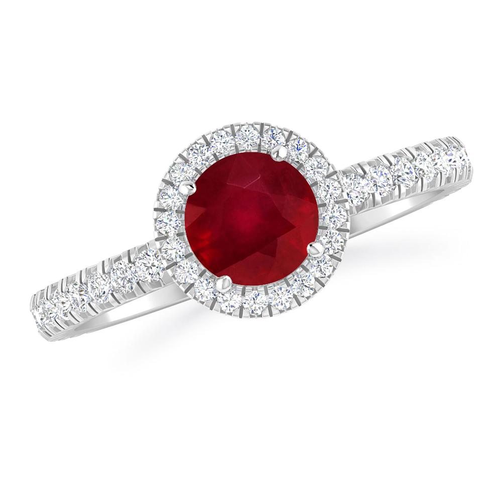 White Gold - Ruby