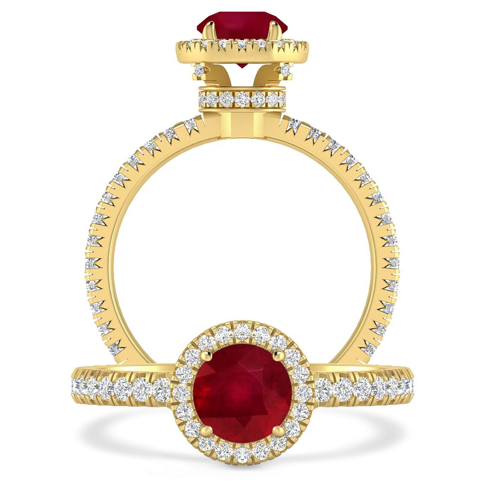 Yellow Gold - Ruby