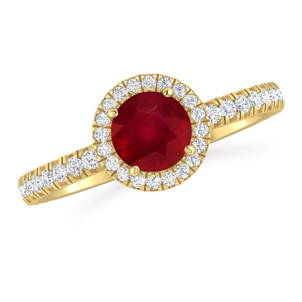 Yellow Gold - Ruby