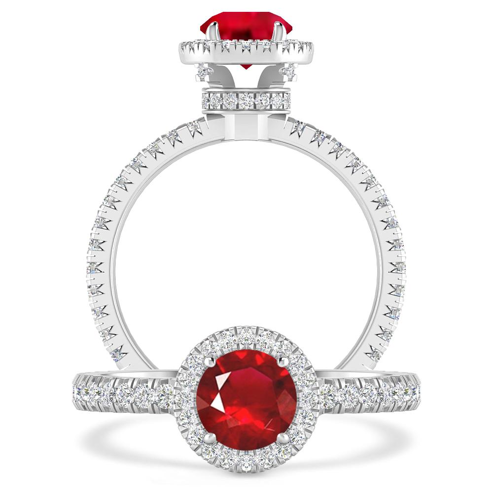 White Gold - Ruby