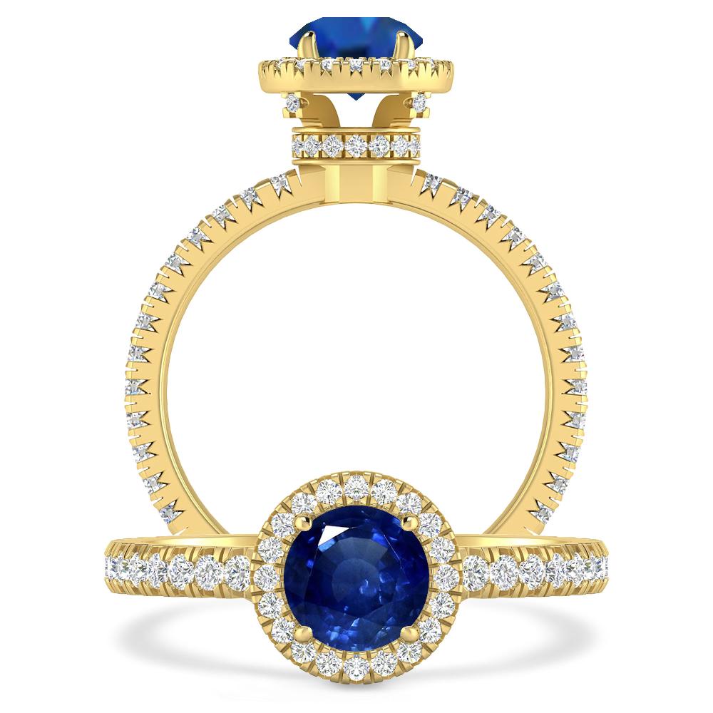Yellow Gold - Sapphire