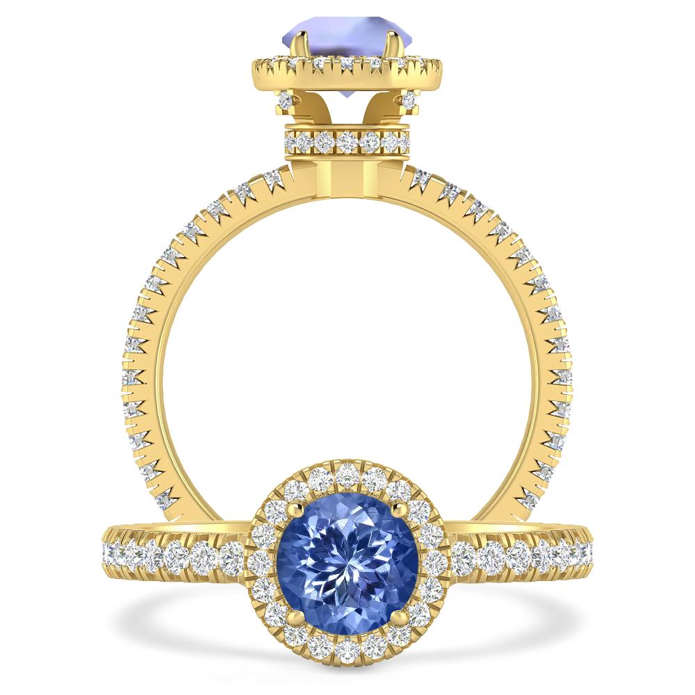 Yellow Gold - Tanzanite