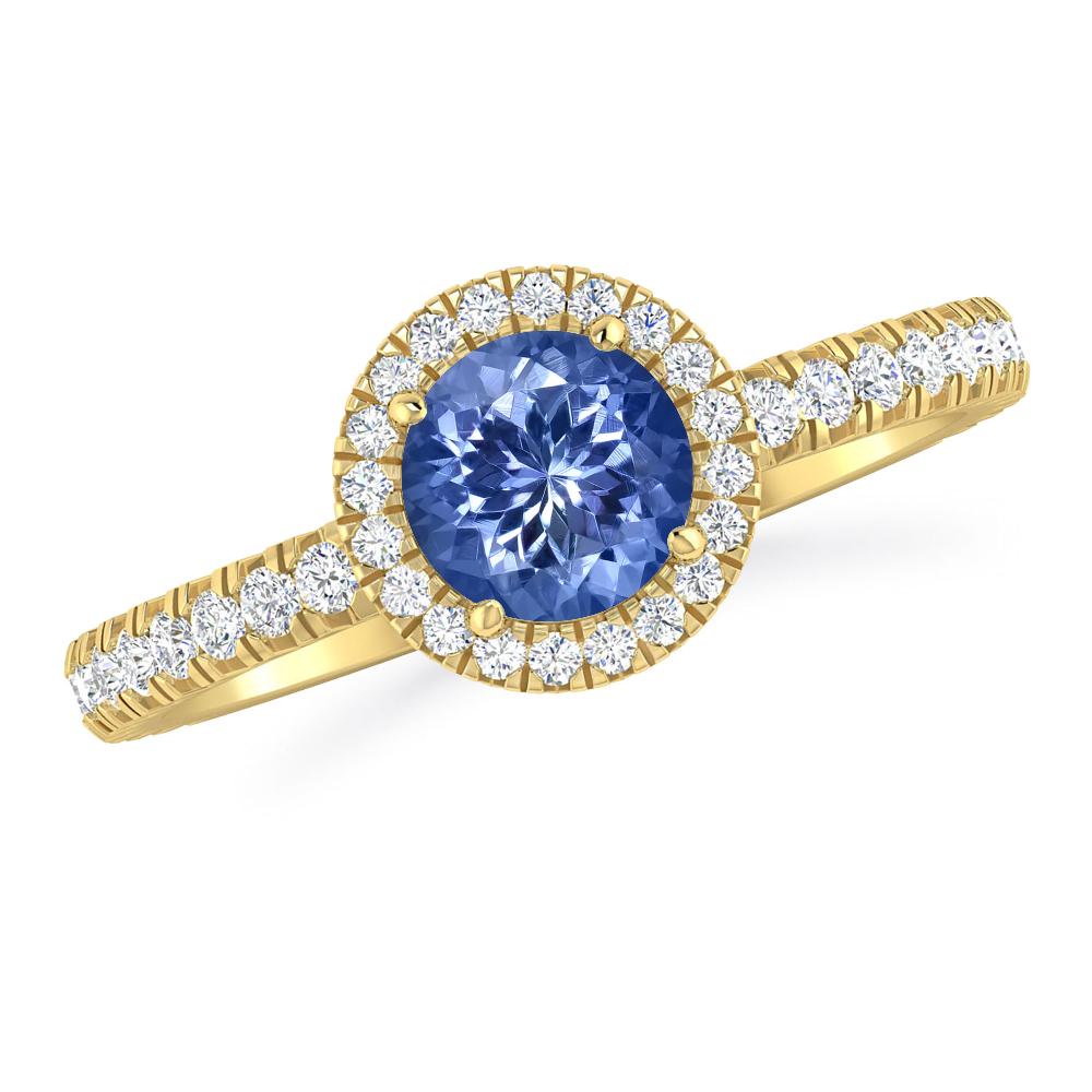 Yellow Gold - Tanzanite