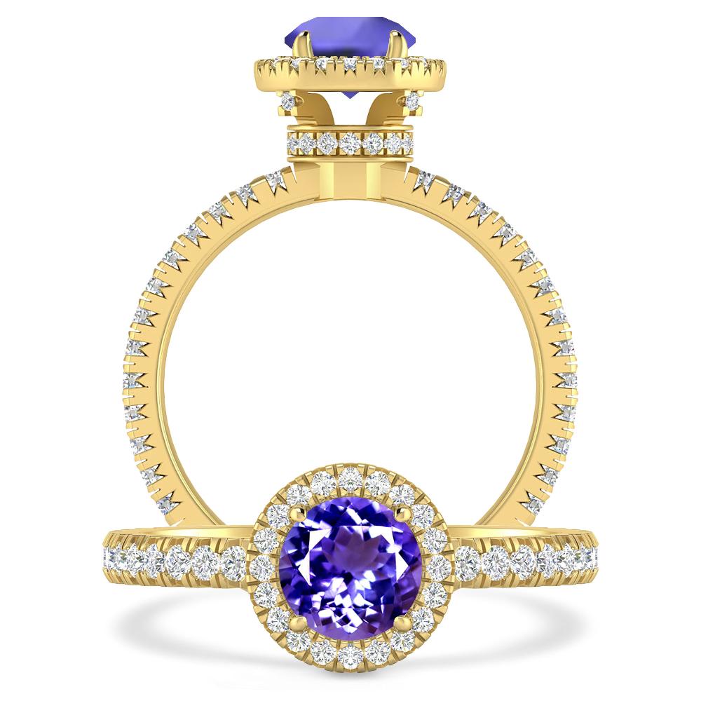 Yellow Gold - Tanzanite