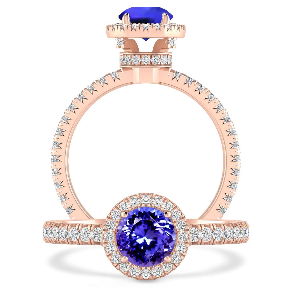 Rose Gold - Tanzanite