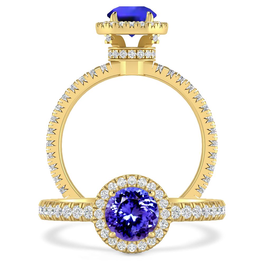 Yellow Gold - Tanzanite