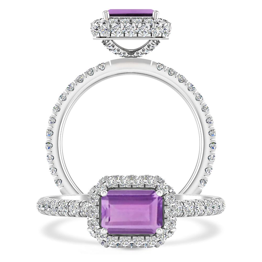 White Gold - Amethyst