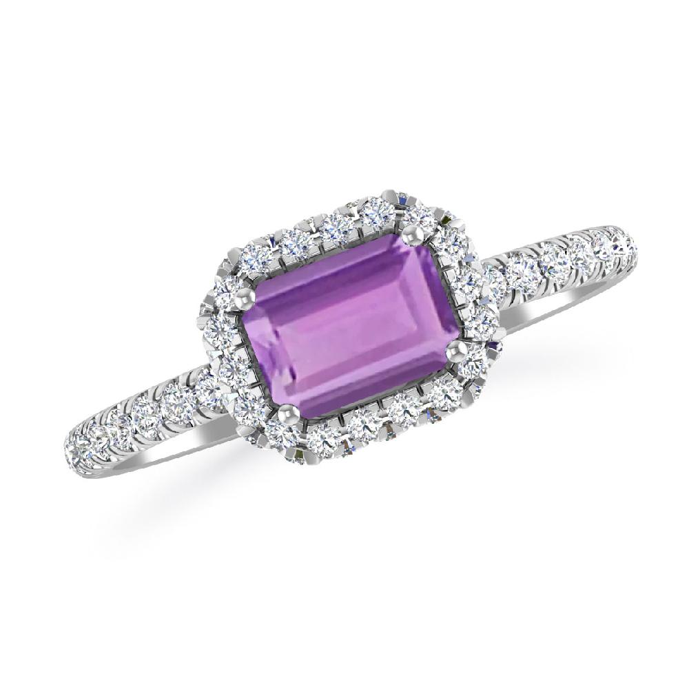 White Gold - Amethyst