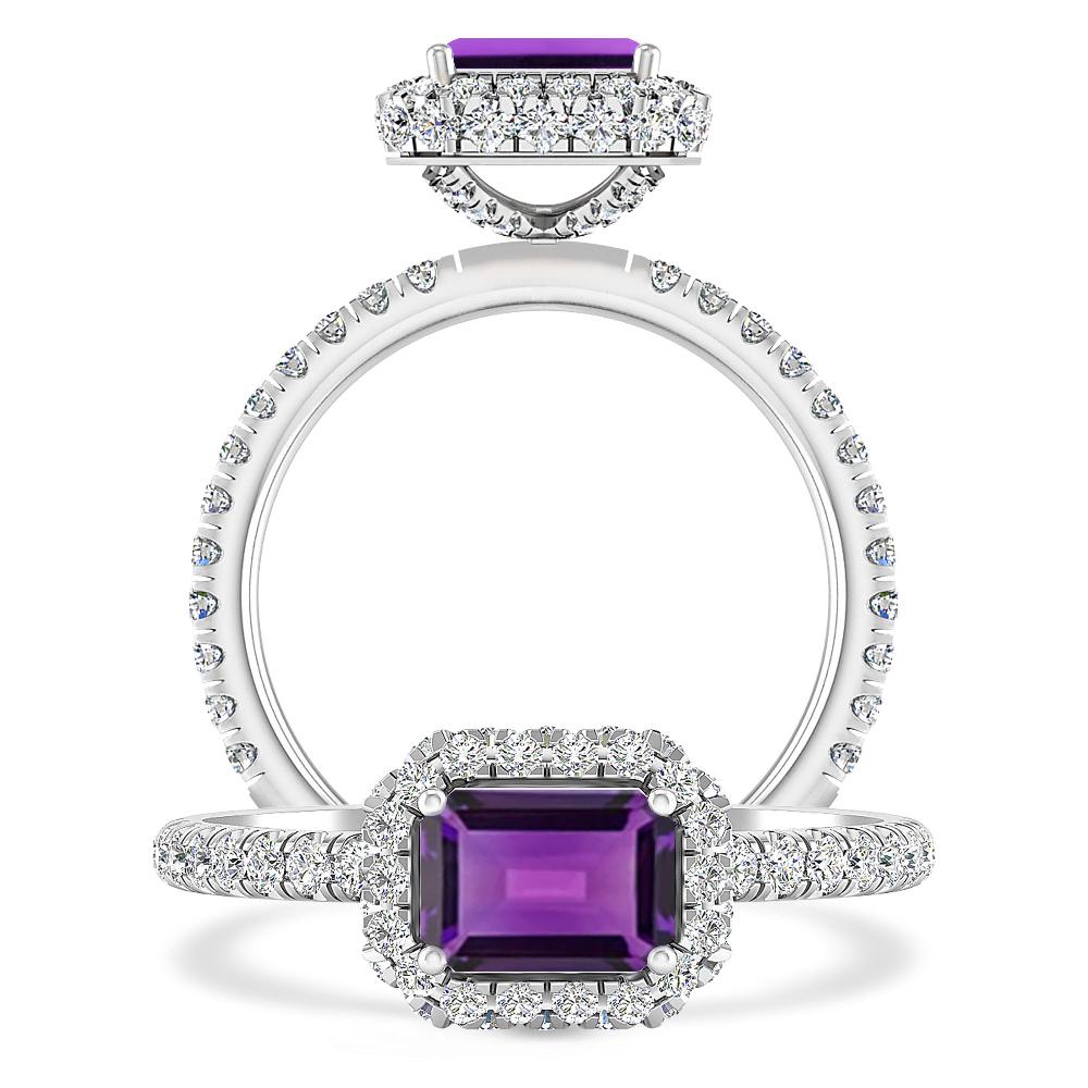 White Gold - Amethyst