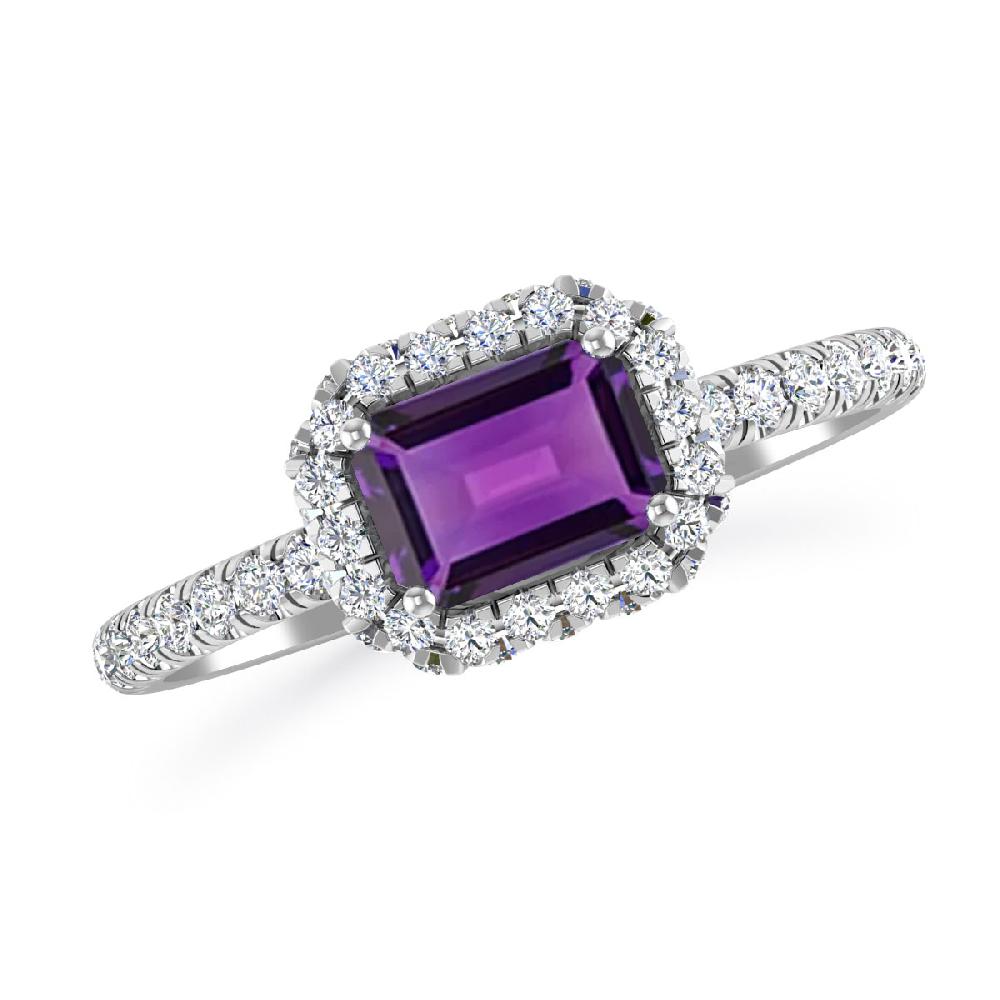 White Gold - Amethyst