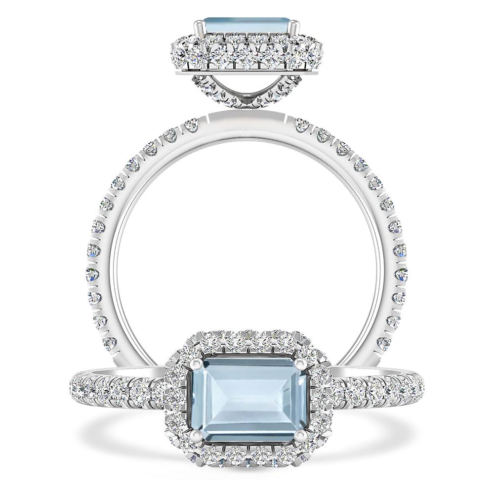 White Gold - Aquamarine