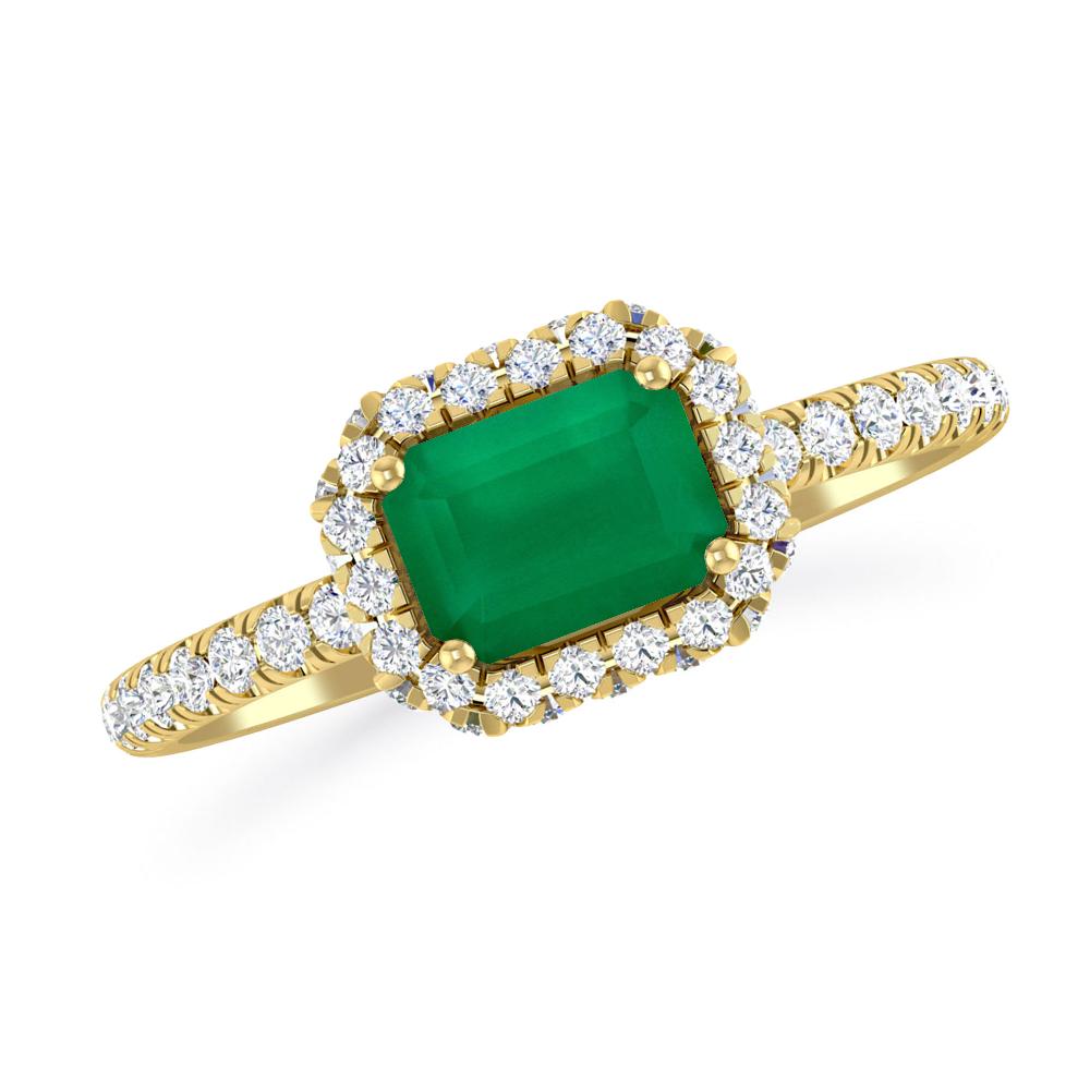 Yellow Gold - Emerald