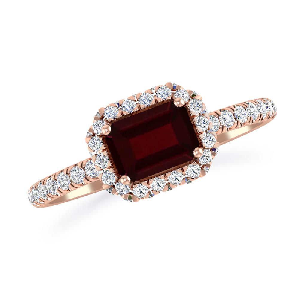 Rose Gold - Garnet
