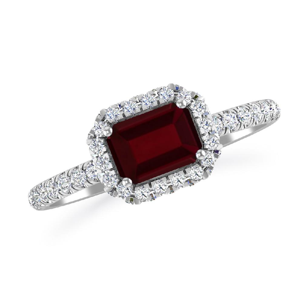 White Gold - Garnet