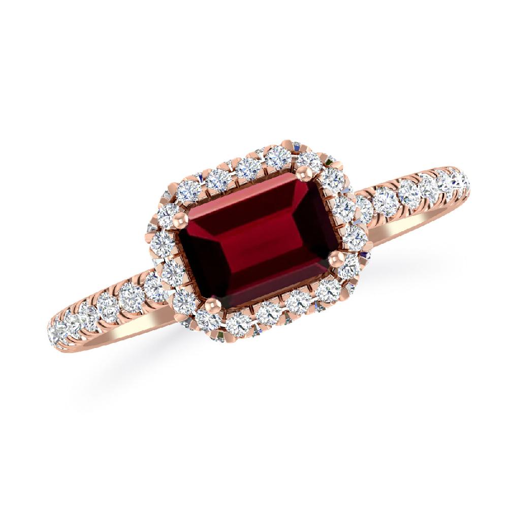 Rose Gold - Garnet